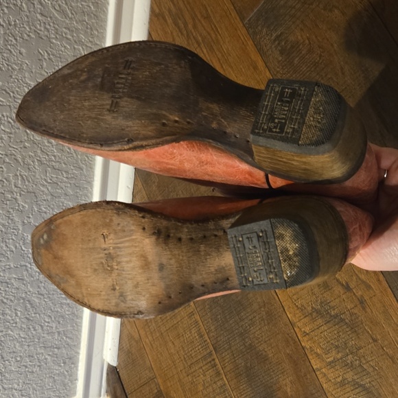 Corral Pink And Gold Cross Cowboy‎ Boots - Picture 5 of 7